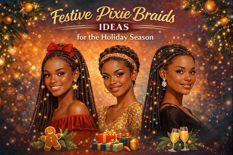 Festive Pixie Braids Ideas for the Holiday Season
